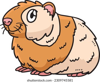 Baby Guinea Pig Cartoon Colored Clipart 