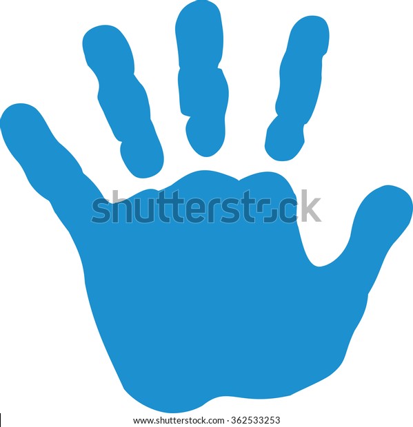 Baby Hand Print Stock Vector Royalty Free 362533253
