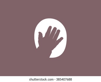 Baby hands vector