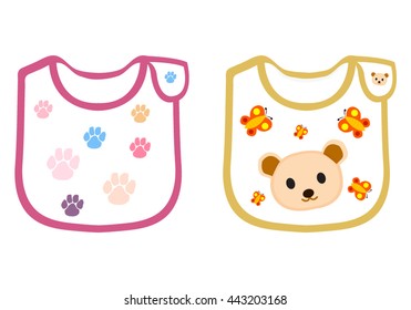 Baby Hanger Napkins isolated on white background