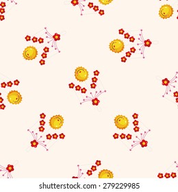 baby hanging , cartoon seamless pattern background