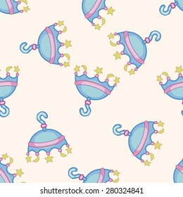 baby hanging , cartoon seamless pattern background