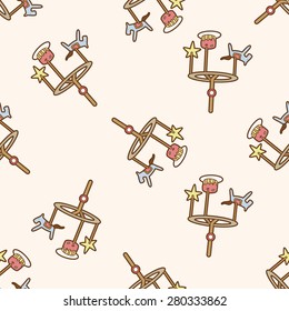 baby hanging , cartoon seamless pattern background