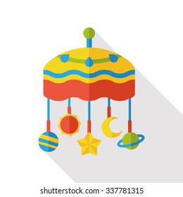 baby hanging flat icon
