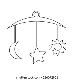 baby hanging icon