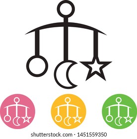 baby hanging icon. vector illustration