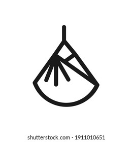 Baby Hanging pixel perfect icon vector minimalist with solid color. suitable for UIUX, print templete, Web design and other