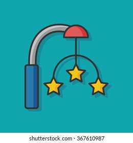 baby hanging vector icon