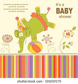 Baby happy birthday greeting card