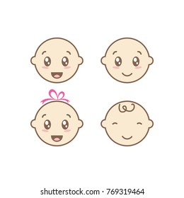 Baby Happy Cartoon Vector