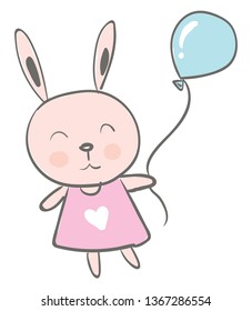 Leche de bebé con vector de globo azul 