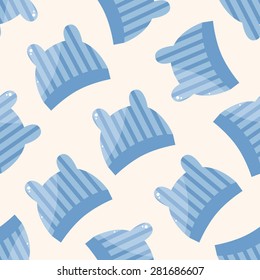 baby hat , cartoon seamless pattern background