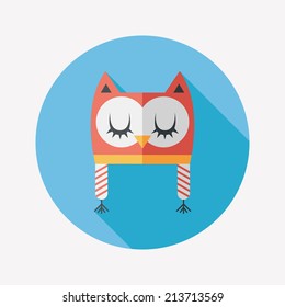 baby hat flat icon with long shadow,eps10