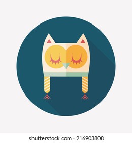 baby hat flat icon with long shadow,eps10
