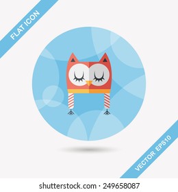 baby hat flat icon with long shadow,eps10
