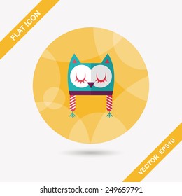 baby hat flat icon with long shadow,eps10