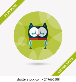 baby hat flat icon with long shadow,eps10