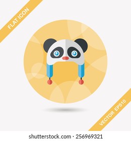 baby hat flat icon with long shadow,eps10