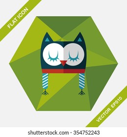 baby hat flat icon with long shadow,eps10