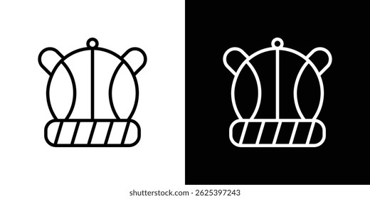 Concepto de icono de sombrero de bebé sobre fondo blanco