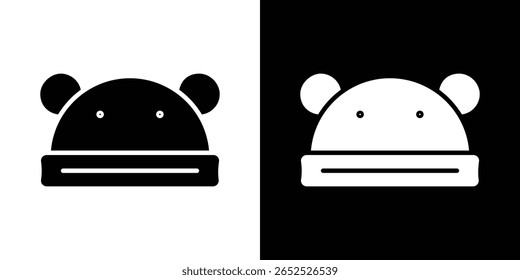 Baby hat icon symbol collection. Flat vector stock illustration.