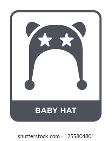 baby hat icon vector on white background, baby hat trendy filled icons from Kids and baby collection, baby hat simple element illustration