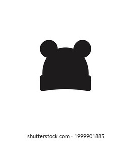 baby hat icon vector on a white backgroung