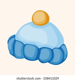 baby hat theme elements