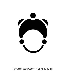 Baby Hat vector icon glyph style illustration.