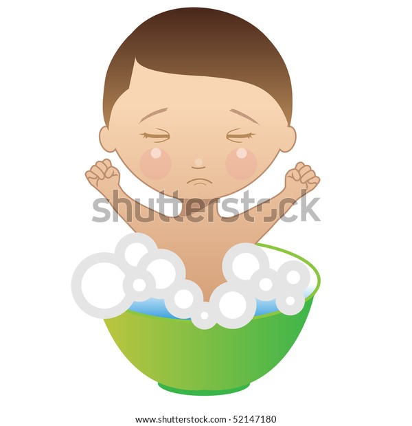 Baby Hates Want Shower Stock Vector (Royalty Free) 52147180 Shutterstock