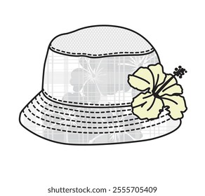 Baby hats design technical drawing by adobe illustrator.