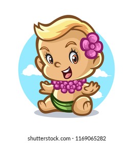 Baby Hawaiian Design Vector