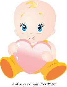 Baby with heart
