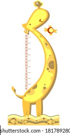 Baby height measure (in original proportions 1:5)