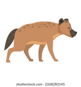 Baby hyena icon cartoon vector. Cute animal. Smile african