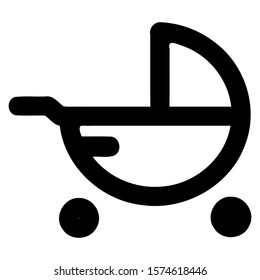 Baby Icon Design Line Style Part 24 stroller