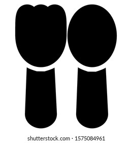 Baby Icon Design Solid Style Part 17 Spoon