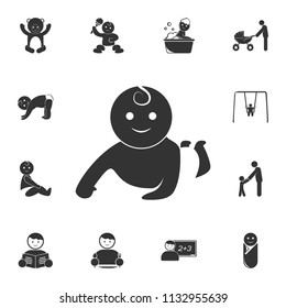 baby icon. Detailed set of children life. Premium graphic design. One of the collection icons for websites, web design, mobile app on white background