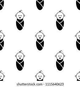 baby icon. Element of baby icon for mobile concept and web apps. Pattern repeat seamless baby icon. Can be used for web and mobile. Premium icon on white background