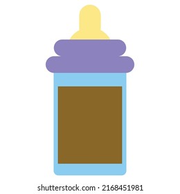 Fülllinie für Babysymbol, Vektorgrafik