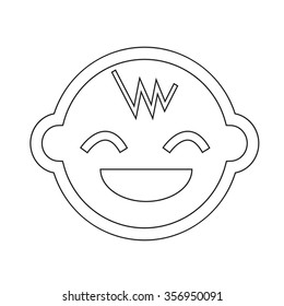 Baby icon Illustration sign design