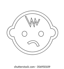 Baby icon Illustration sign design