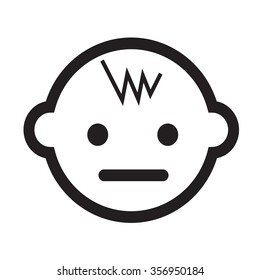 Baby icon Illustration sign design