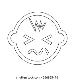 Baby icon Illustration sign design