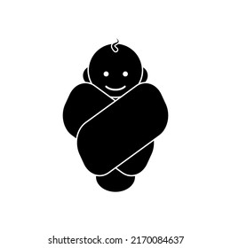 Baby Icon. Infant Symbol. Applied for Design Element, Presentation, Website or Apps.