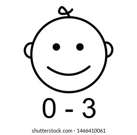 baby icon. infant icon vector