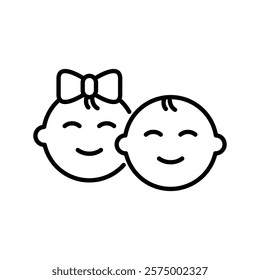 baby icon. infant icon vector 