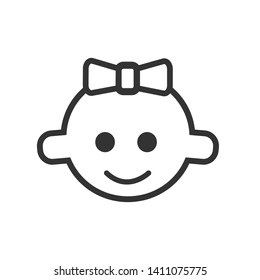 
Baby Icon. Infant's Illustration As A Simple Vector Sign & Trendy Symbol for Design and Websites, Presentation or Mobile Application.