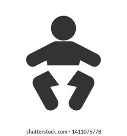 
Baby Icon. Infant's Illustration As A Simple Vector Sign & Trendy Symbol for Design and Websites, Presentation or Mobile Application.