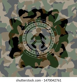 baby icon inside camo emblem